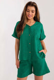 Elegant Casual Women's Shirt and Shorts Set for Summer