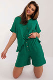 Elegant Casual Women's Shirt and Shorts Set for Summer