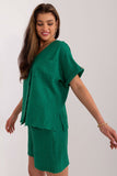 Elegant Casual Women's Shirt and Shorts Set for Summer