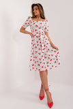 Charming Flared Summer Dress with Heart-Shaped Neckline