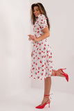 Charming Flared Summer Dress with Heart-Shaped Neckline
