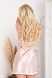 Elegant Lace-Trim Satin Chemise for Every Occasion