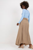 Versatile Maxi Skirt & Dress with Decorative Creases