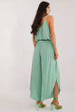 Elegant High-Waisted Seam Pants with Slit and Tie Detail