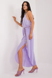 High-Waisted Wide Leg Seamed Pants with Tie Waist