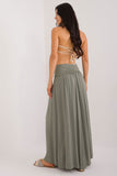Versatile Maxi Skirt & Dress, Elegant with Decorative Creases