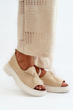 Elegant Women's Leather Sandals with Bow Detail for Summer