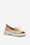 Elegant Women's Leather Sandals with Bow Detail for Summer
