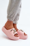 Stylish Lightweight Foam Flip-Flops with Decorative Accessories