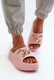 Stylish Lightweight Foam Flip-Flops with Decorative Accessories