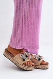 Chic Women's Decorative Platform Flip-Flops for Summer