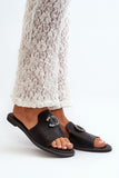 Elegant Women's Shiny Flip-Flops with Comfortable Insole