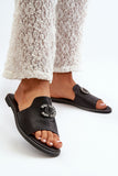 Elegant Women's Shiny Flip-Flops with Comfortable Insole