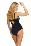 Elegant One-Piece Swimsuit for Fuller Shapes