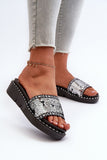 Sparkling Platform Flip-Flops for Stylish Summer Comfort