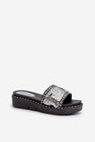 Sparkling Platform Flip-Flops for Stylish Summer Comfort