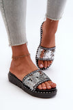 Sparkling Platform Flip-Flops for Stylish Summer Comfort