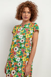 Elegant Patterned Viscose Dress for Any Occasion