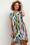 Elegant Patterned Viscose Dress for Any Occasion
