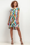 Elegant Patterned Viscose Dress for Any Occasion