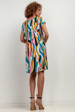 Elegant Patterned Viscose Dress for Any Occasion