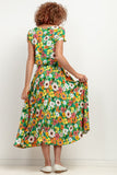 Patterned Viscose Maxi Skirt for Summer Elegance