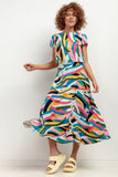 Patterned Viscose Maxi Skirt for Summer Elegance