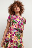 Airy Viscose Patterned Blouse for Summer Comfort