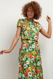 Airy Viscose Patterned Blouse for Summer Comfort