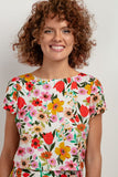 Airy Viscose Patterned Blouse for Summer Style
