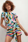 Patterned Viscose Shorts for Comfortable Summer Wear