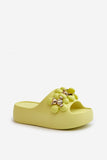Comfortable Foam Women's Flip-Flops with Cute Embellishments