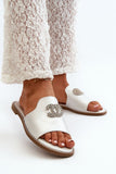 Elegant Women's Flip-Flops with Shiny Decoration & Comfort