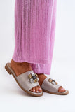 Elegant Women's Decorative Flat Heel Flip-Flops