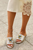 Elegant Women's Decorative Flat Heel Flip-Flops