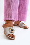 Elegant Women's Decorative Flat Heel Flip-Flops