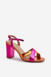 Elegant Eco Leather Stiletto Sandals with Adjustable Straps