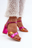 Elegant Eco Leather Stiletto Sandals with Adjustable Straps