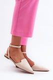 Elegant Eco-Suede Ballerinas with Adjustable Strap