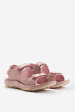 Sporty Women's Sandals with Triple Hook-and-Loop Closure