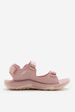 Sporty Women's Sandals with Triple Hook-and-Loop Closure