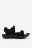 Sporty Women's Sandals with Triple Hook-and-Loop Closure