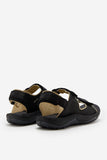 Sporty Women's Sandals with Triple Hook-and-Loop Closure