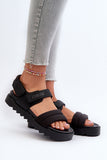 Stylish Platform Sandals with Velcro for All-Day Comfort