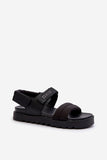 Stylish Platform Sandals with Velcro for All-Day Comfort