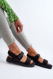 Stylish Platform Sandals with Velcro for All-Day Comfort