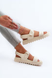 Stylish Platform Sandals with Velcro for Summer Comfort