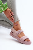 Stylish Platform Sandals with Velcro for All-Day Comfort