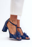 Elegant Leather Women's Sandals with Adjustable Strap