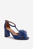 Elegant Leather Women's Sandals with Adjustable Strap